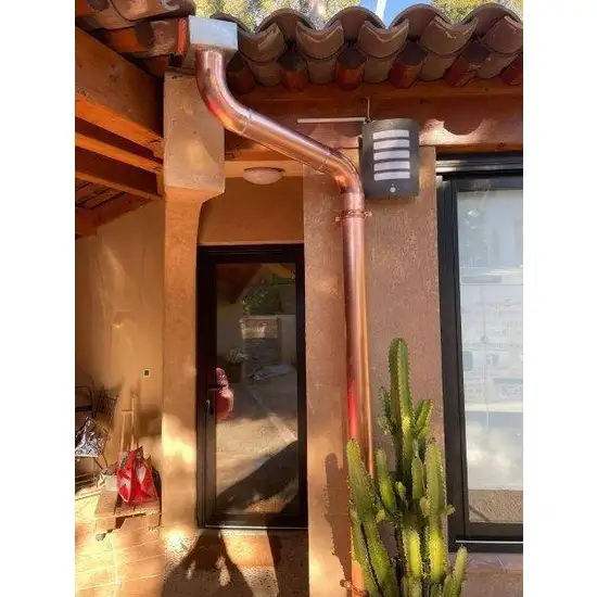 INSTALLATION DE GOUTTIERES EN CUIVRE A SANARY SUR MER VAR 83
