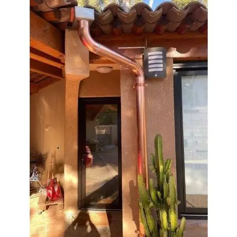INSTALLATION DE GOUTTIERES EN CUIVRE A SANARY SUR MER VAR 83