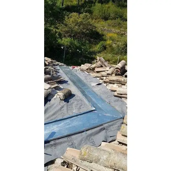 REALISATION SUR MESURE D'UNE NOUE EN ZINC A LA CADIERE D'AZUR VAR 83